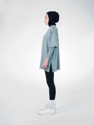 Modest Essential Training Top - Ice Green2